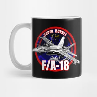 f18 hornet us air force fighterjet Mug